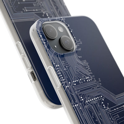 Blue Lite Phone Case for iPhone - Cobalt Data Stream