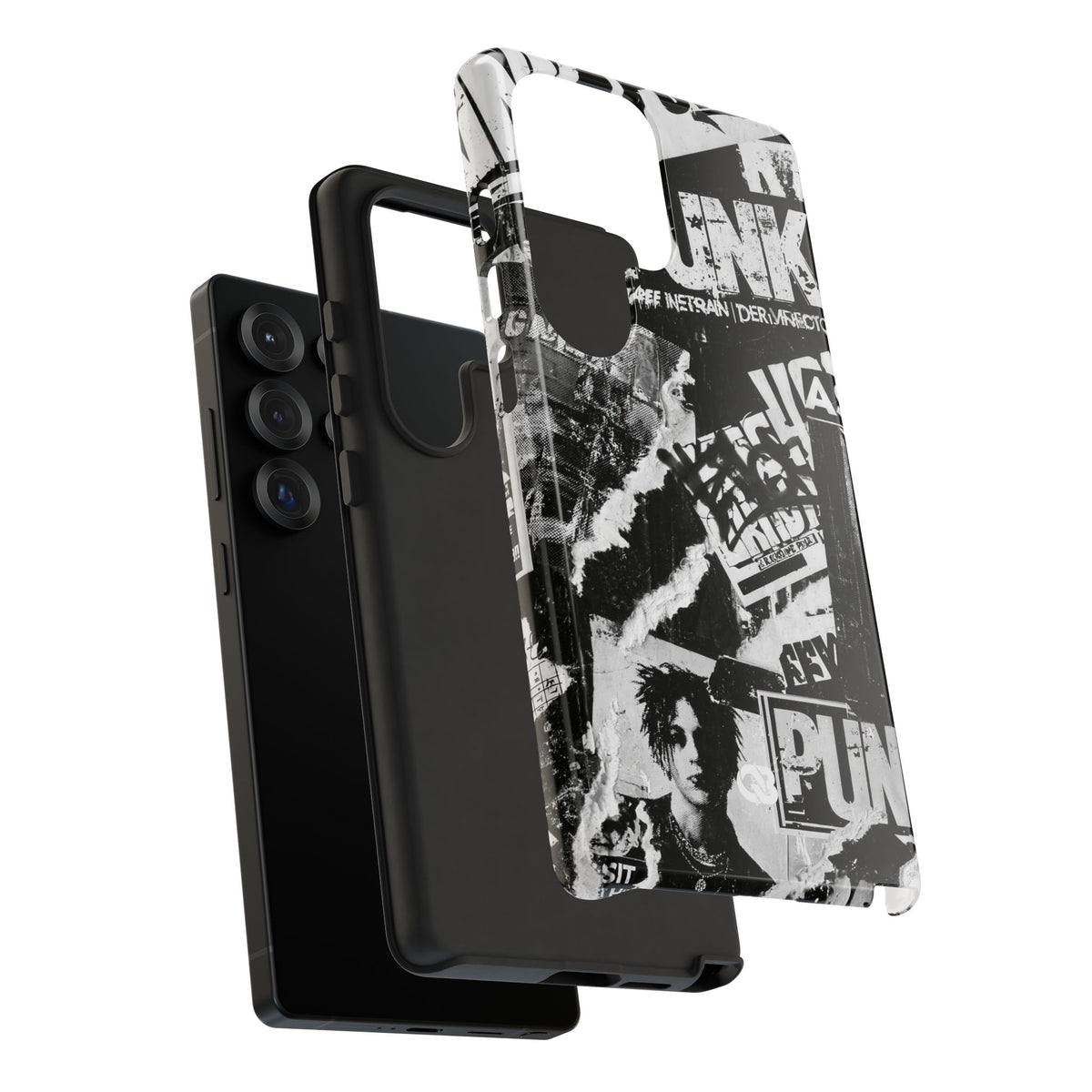 Underground Punk Collage · Tough Phone Case for Samsung · Black