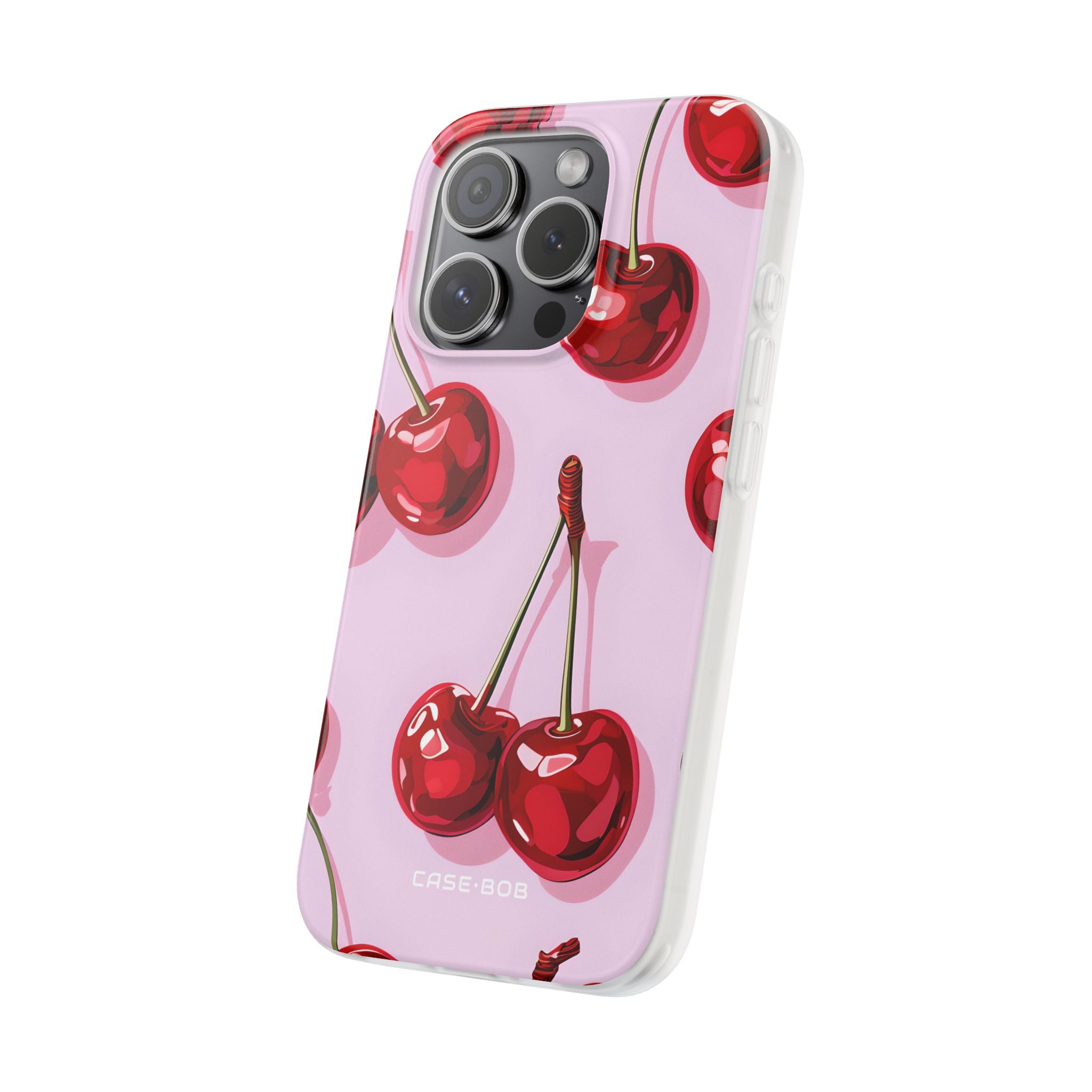 Glossy Cherry Burst iPhone 15 Pro Case - Soft - CASE•BOB