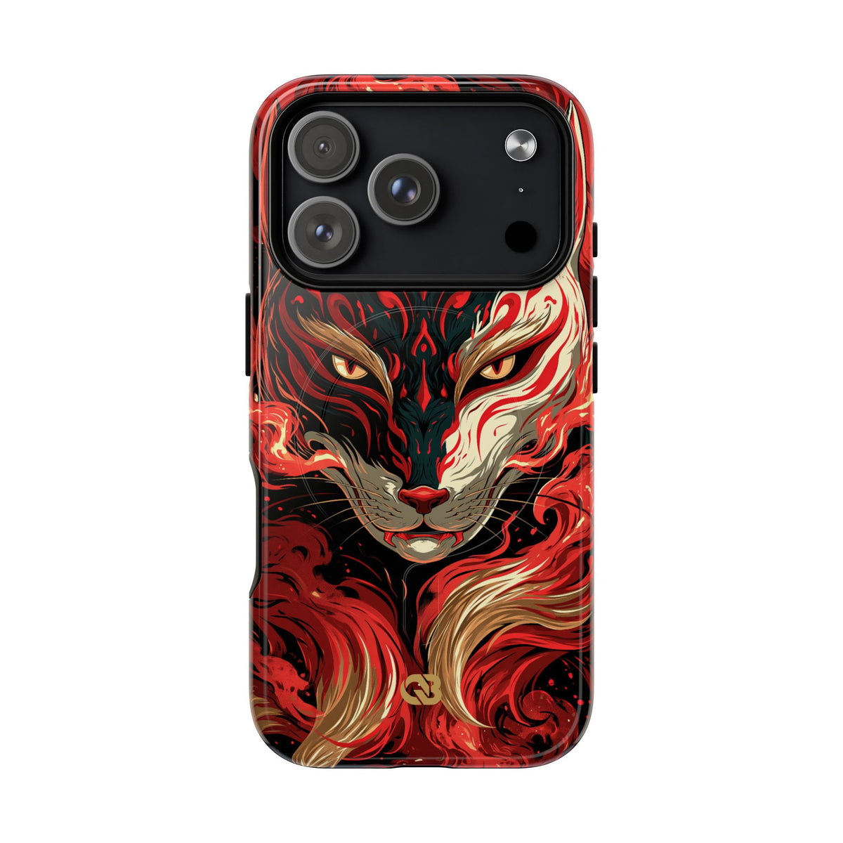 Crimson Kitsune Spirit · Tough 2.0 Magnetic Phone Case for iPhone · Red