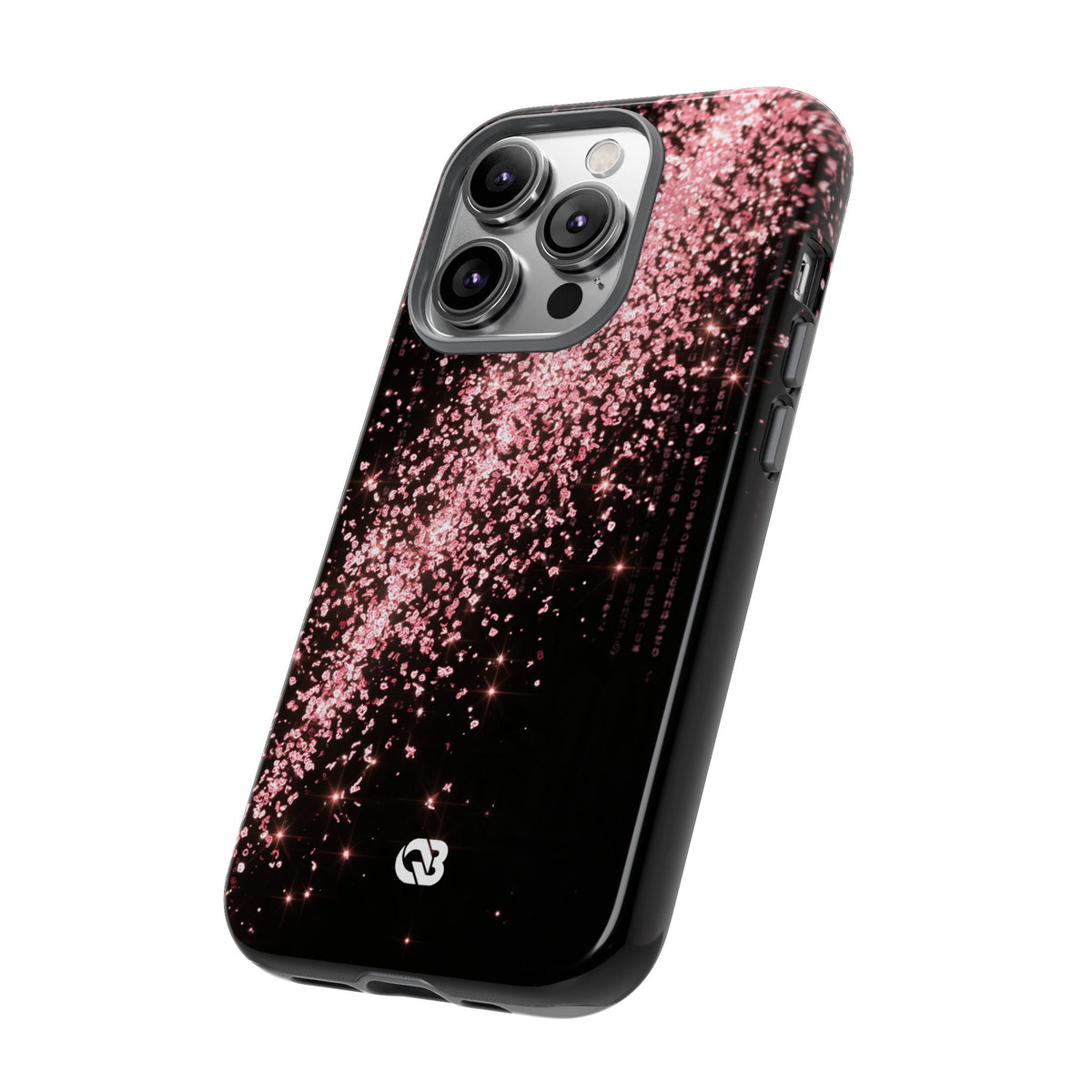 Rose Digital Cascade · Tough Phone Case for iPhone · Pink