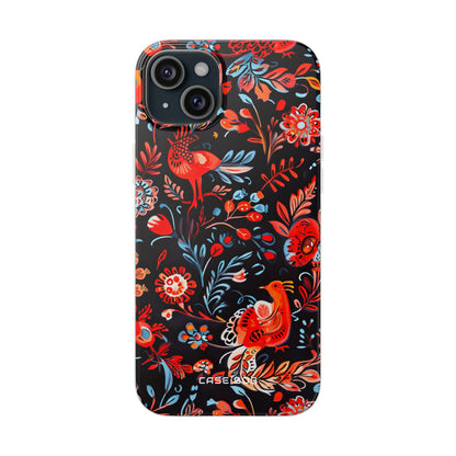 Vivid Birdscape iPhone 15 Plus Cover - Blød