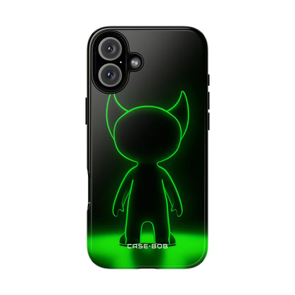 Neon Horned Spirit iPhone 16 Plus Case - Tough