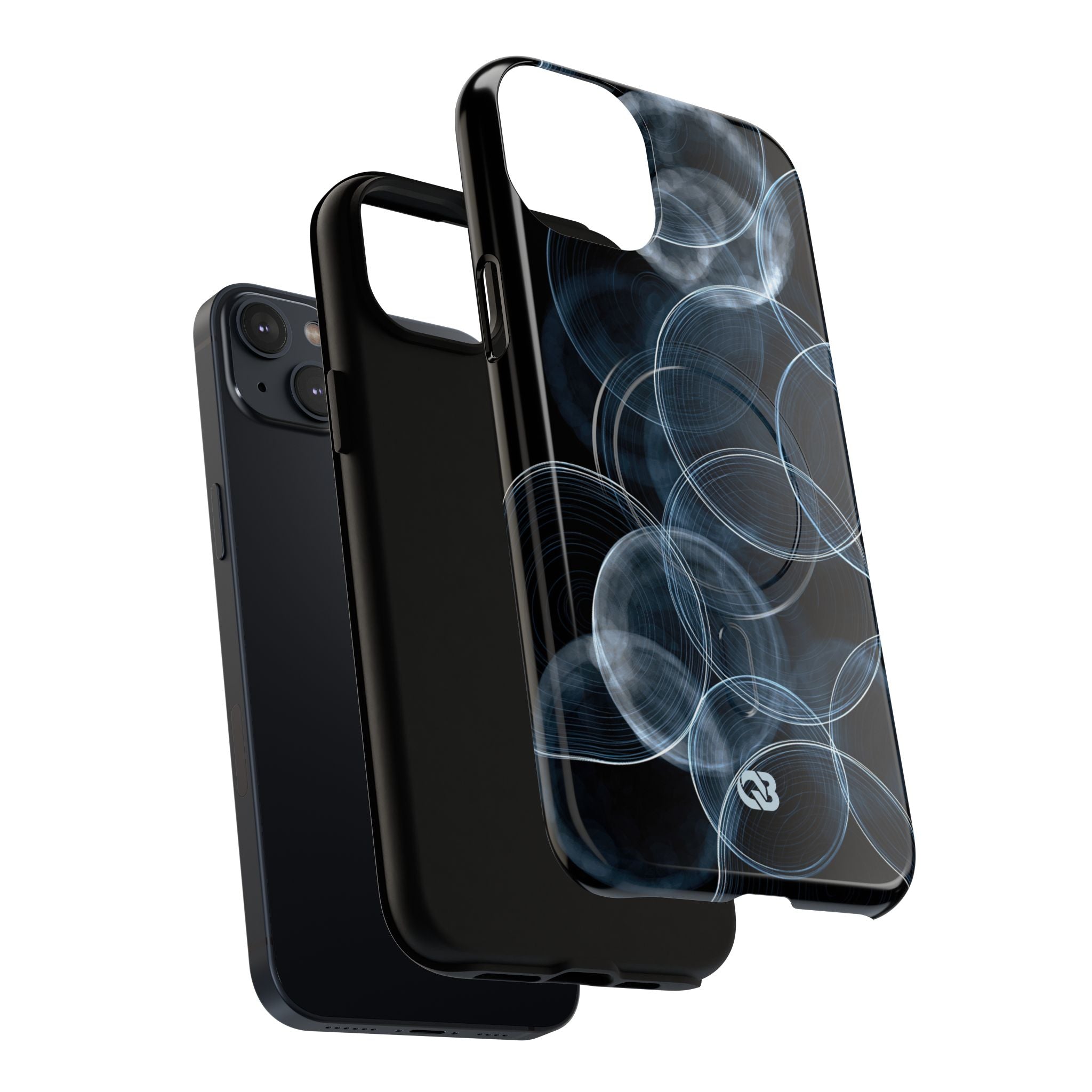 Blue Tough 2.0 Magsafe Phone Case for iPhone - Cyan Pulse Ripple