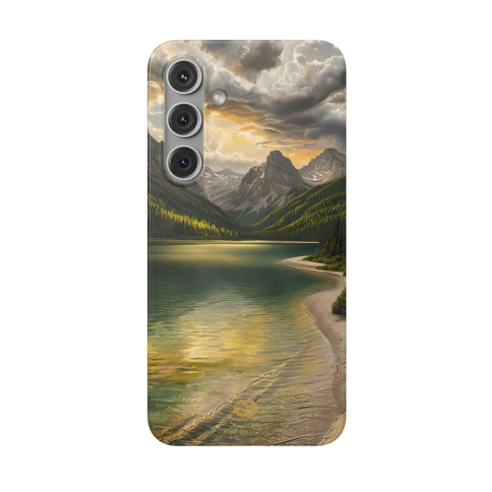 Gilded Mountain Lake · Soft Handyhülle für Samsung