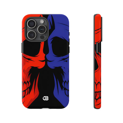 Crimson Cobalt Skulls · Tough Phone Case for iPhone