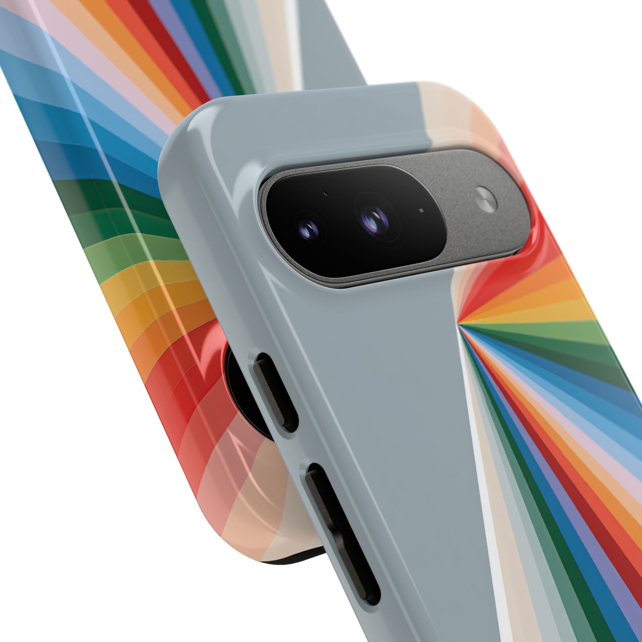 Grey Tough Phone Case for Google Pixel - Slate Prism Burst