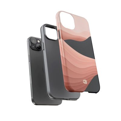 Pink Tough Phone Case for iPhone - Dune Shadow Layers