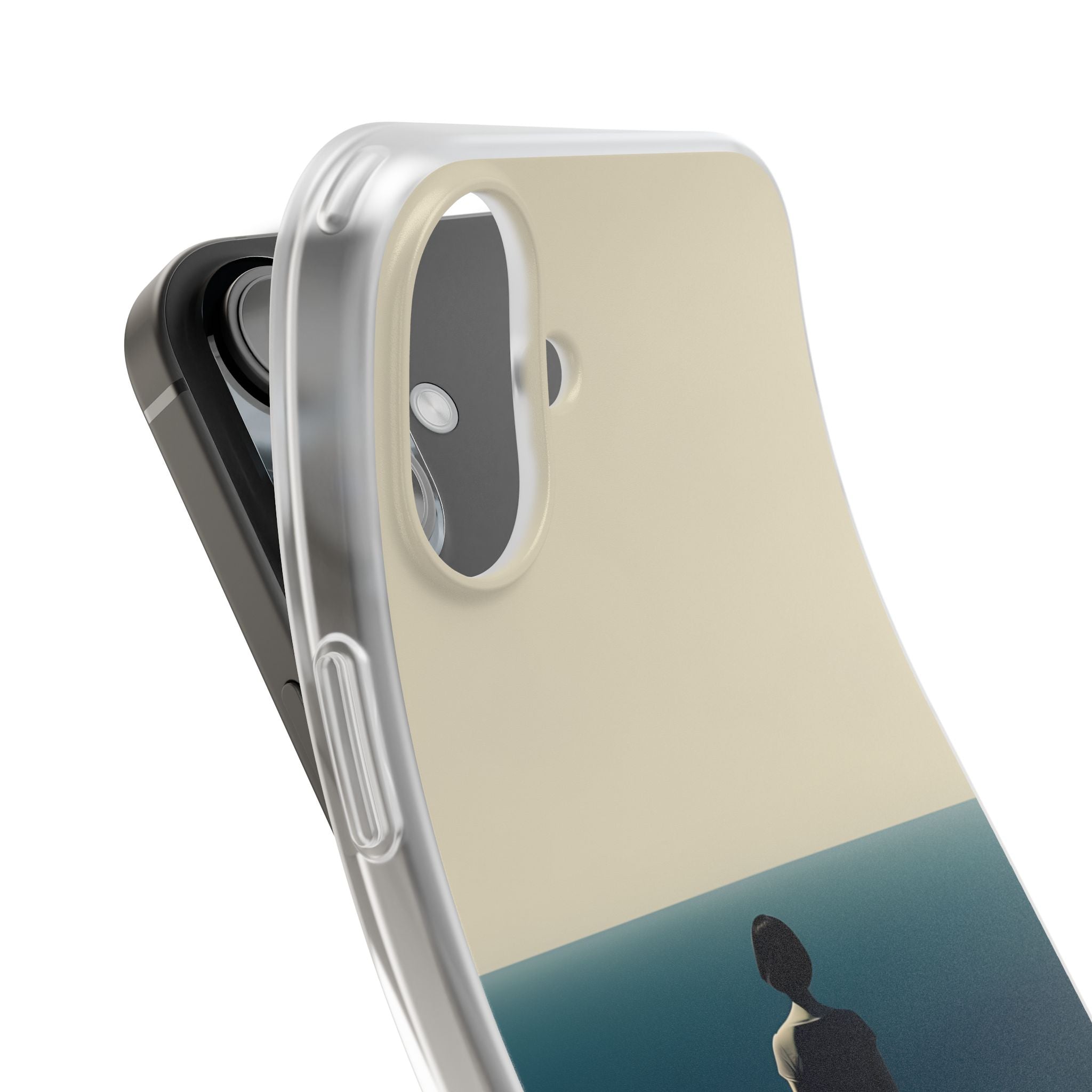 Solitary Blue Horizon · Soft Coque de téléphone pour iPhone