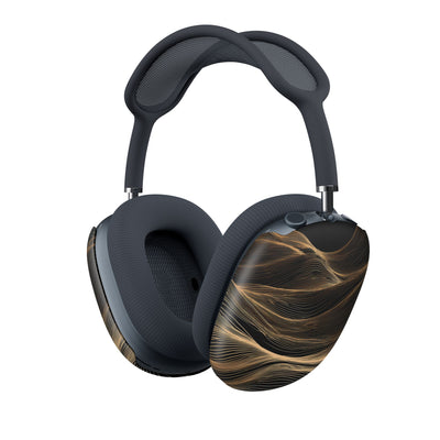 Golden Horizon Contours · Hard Case for AirPods Max · Black
