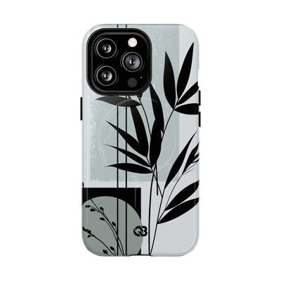 Zen Bamboo Silhouette · Tough 2.0 Magnetic Phone Case for iPhone · Green