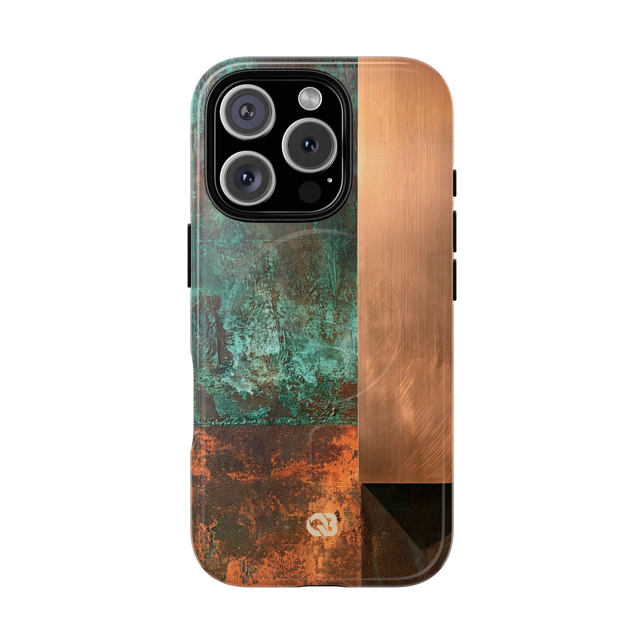 Teal Tough 2.0 Magsafe Phone Case for iPhone - Verdigris Copper Slab