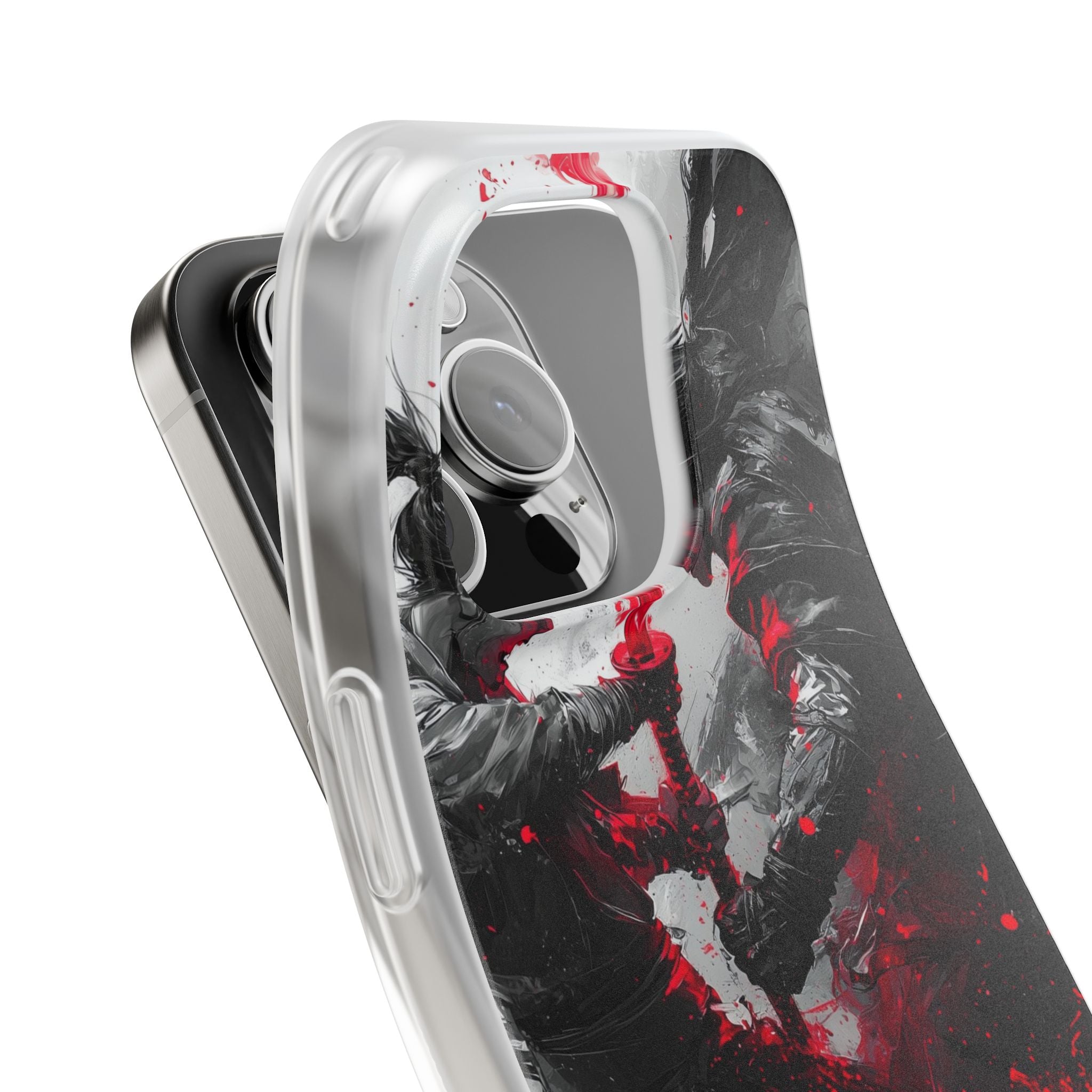 Σπασμένο Κόκκινο Διπλό · Soft Θήκη για iPhone