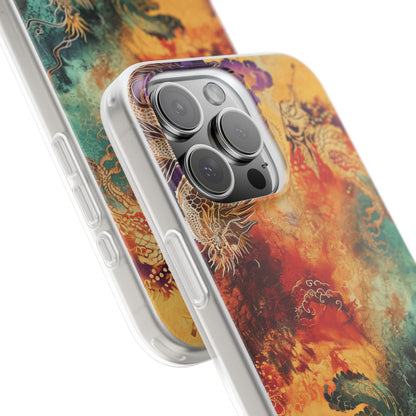 Dragon Ember iPhone 16 Pro Max -pehmeä suojakotelo