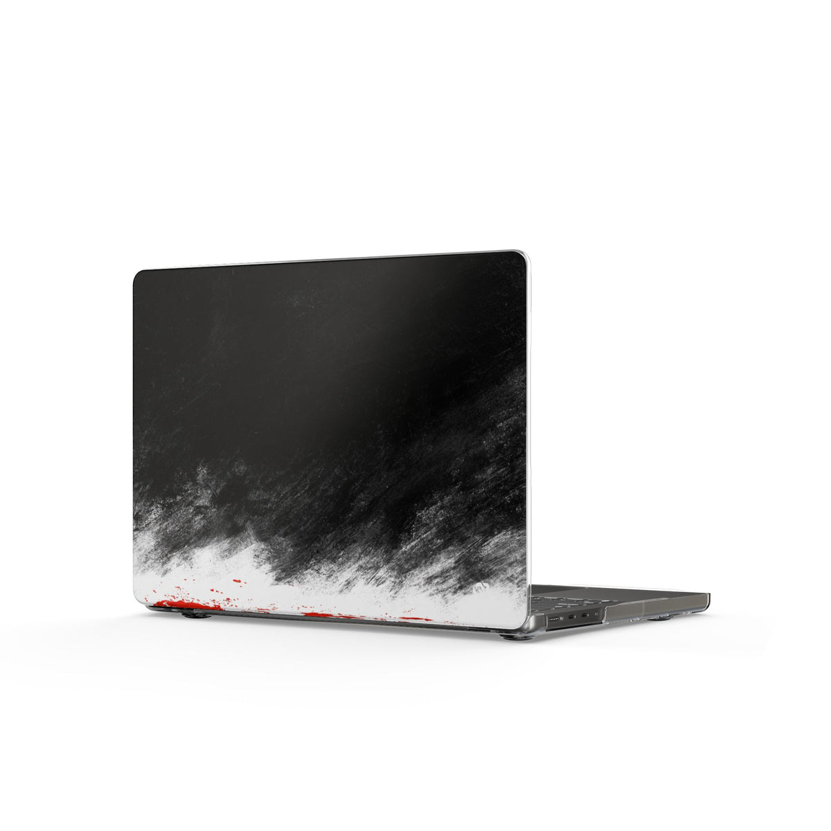 Crimson Horizon · Clear Hard Case for MacBook · Black