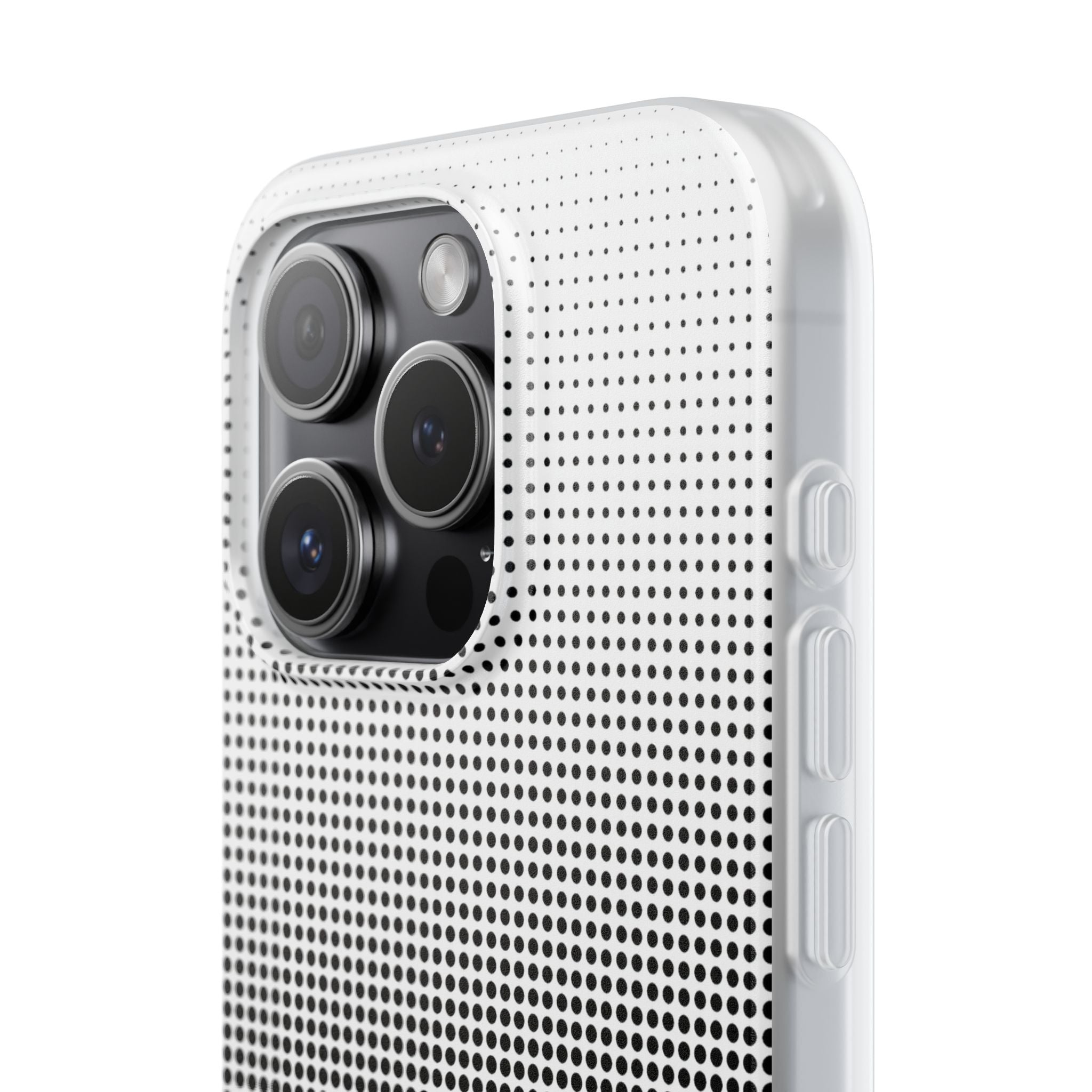 Black Lite Phone Case for iPhone - Obsidian Halftone Flux
