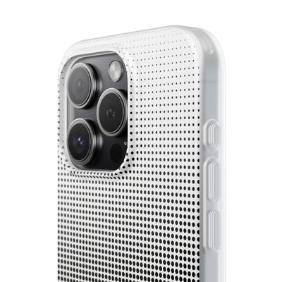 Black Lite Phone Case for iPhone - Obsidian Halftone Flux