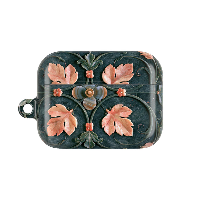 Florentine Rose Arabesque · Hard Case for AirPods & AirPods Pro · Green