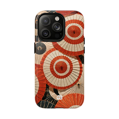 Vermilion Wagasa Motif · Tough 2.0 Magnetic Phone Case for iPhone · Red