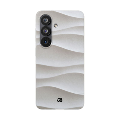 White Lite Phone Case for Samsung - Arctic Flow Ridges