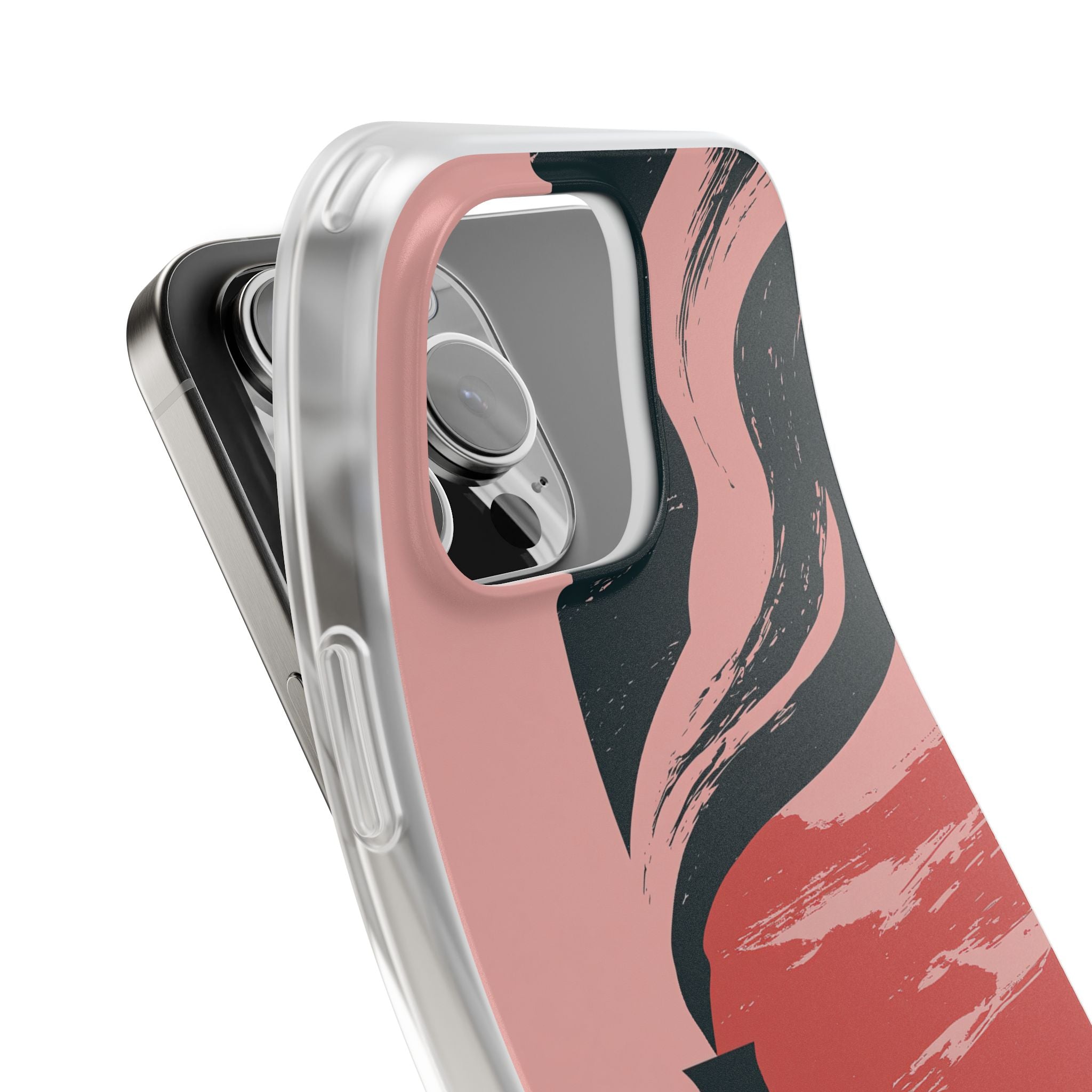 Pink Lite Phone Case for iPhone - Cinder Rose Plume