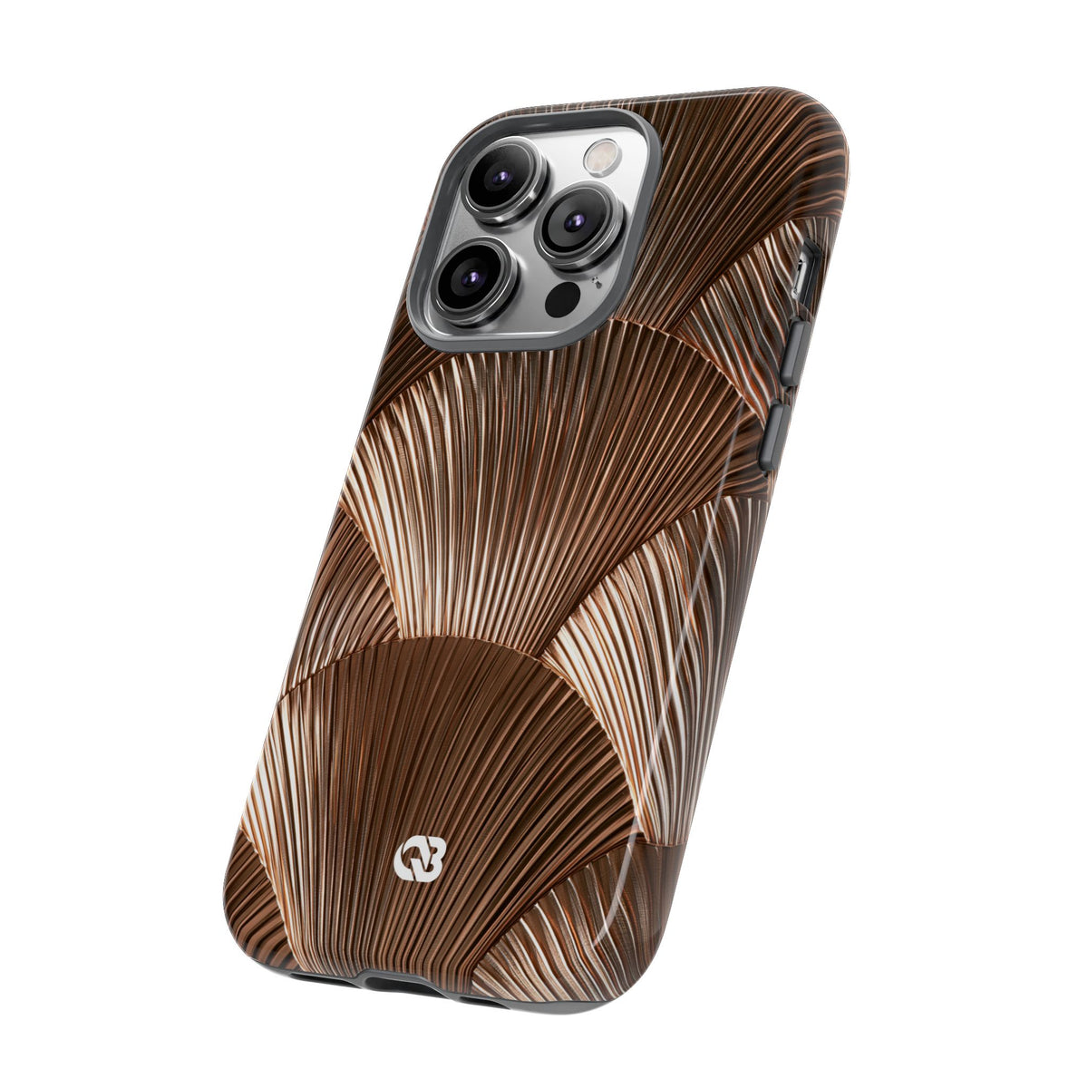 Rose Gilded Fan · Tough Phone Case for iPhone · Gold