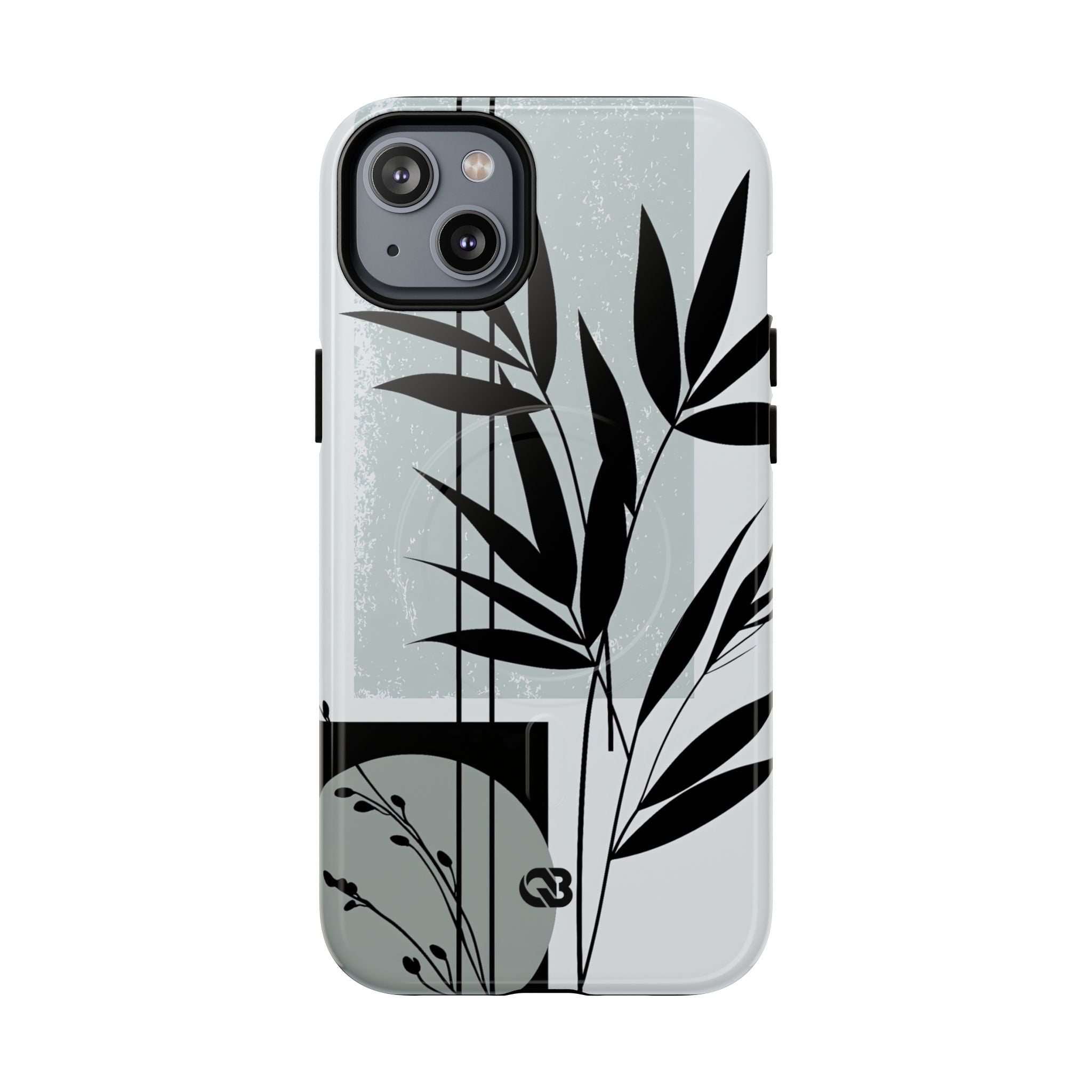 Grey Tough 2.0 Magsafe Phone Case for iPhone - Sage Bamboo Noir
