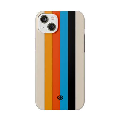 Retro Racing Stripes · Soft Phone Case for iPhone