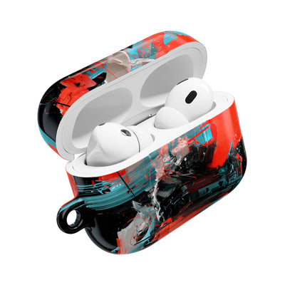 Fragmented Cyber Core · Hard Case for AirPods & AirPods Pro · Black