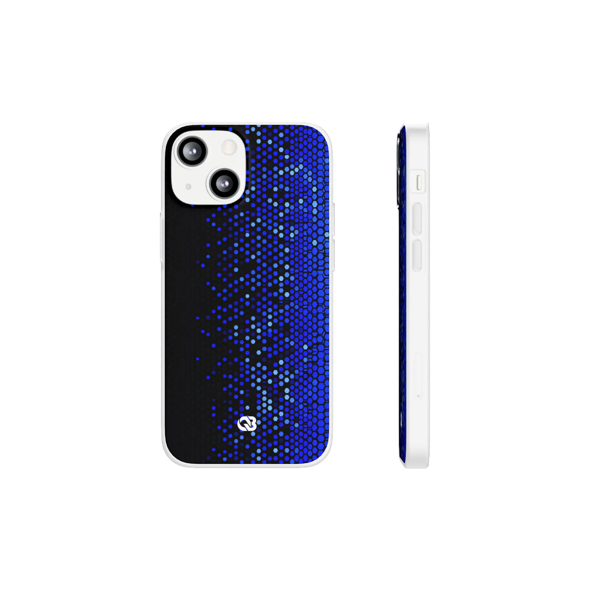 Cobalt Hex Dispersion · Lite Phone Case for iPhone ·  Blue