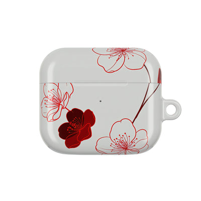 Crimson Sakura Blossom · Hard Case for AirPods & AirPods Pro · Red