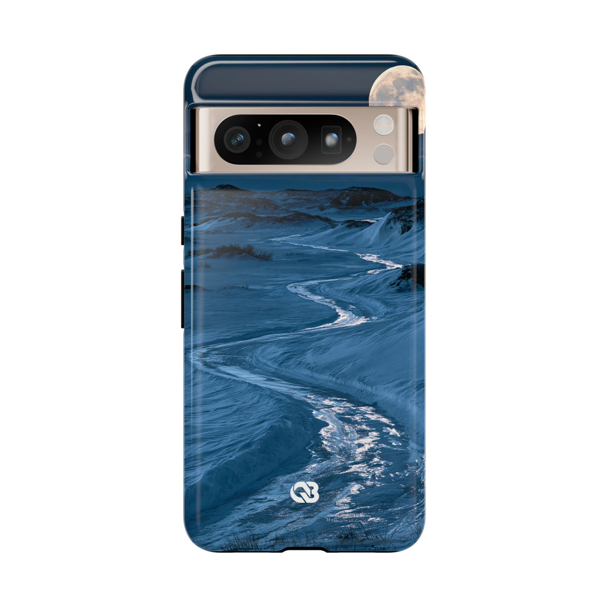 Arctic Moon Drift · Tough Phone Case for Pixel ·  Blue