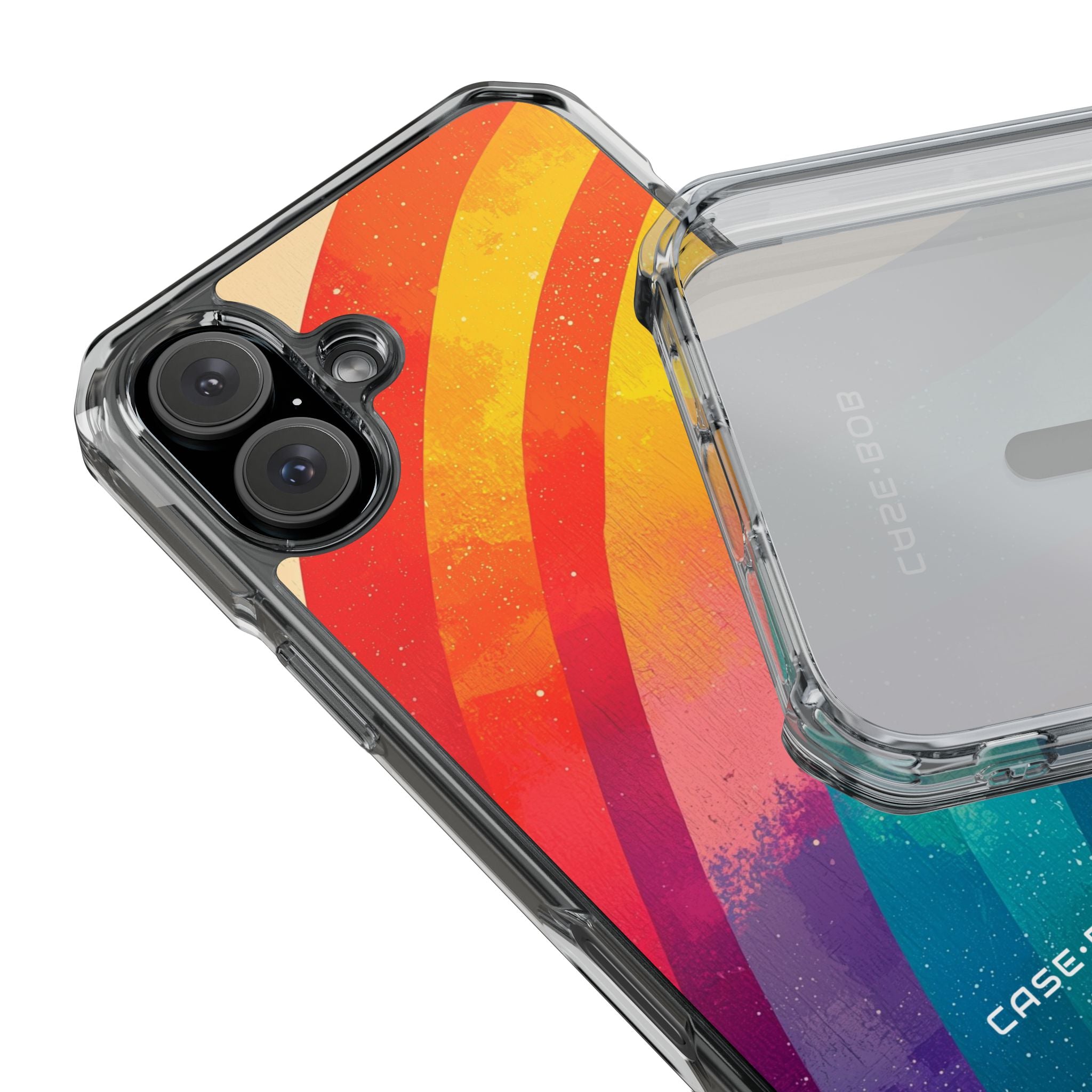 Textured Rainbow Arc iPhone 16 Plus Case - Impact