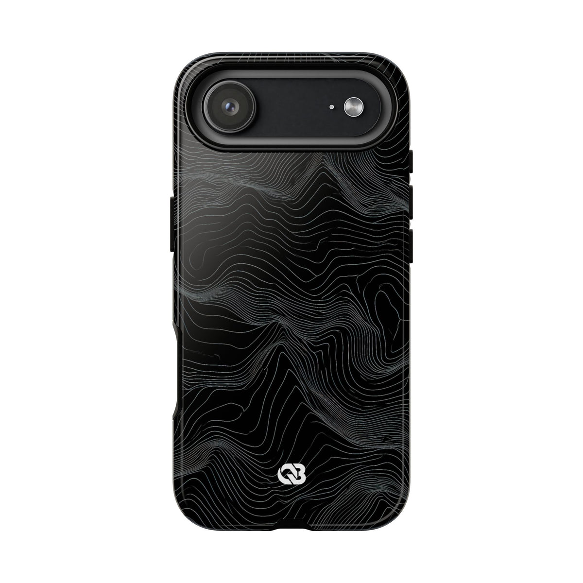 Obsidian Contour Elevation · Tough Phone Case for iPhone · Black