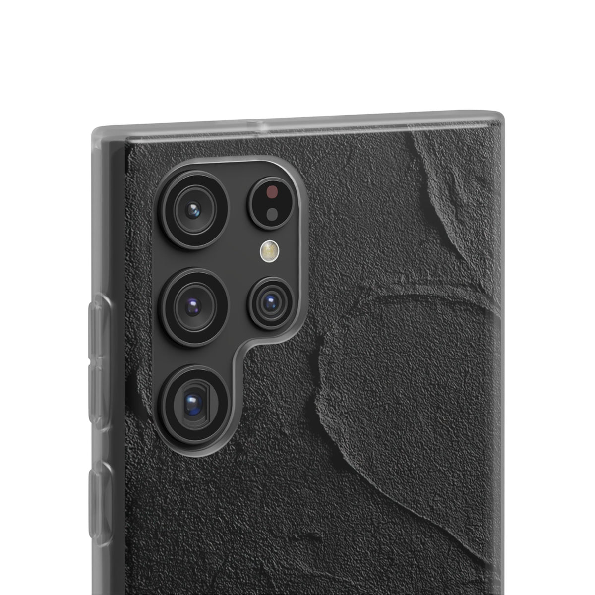 Obsidian Stucco Relief · Lite Phone Case for Samsung · Black