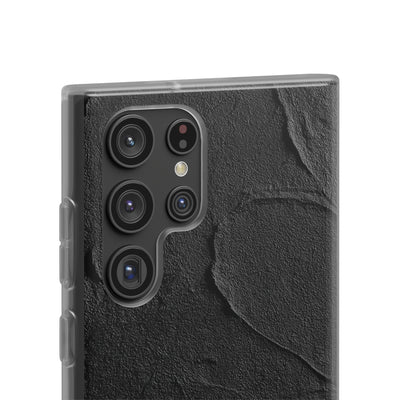 Obsidian Stucco Relief · Lite Phone Case for Samsung · Black