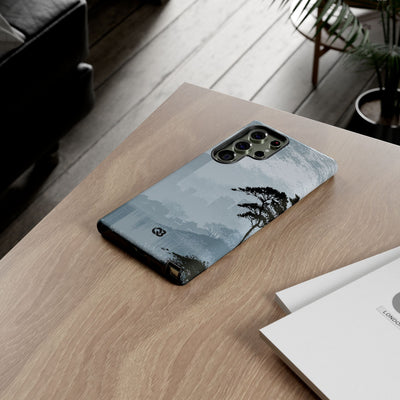 Grey Tough Phone Case for Samsung - Steel Slate Zen