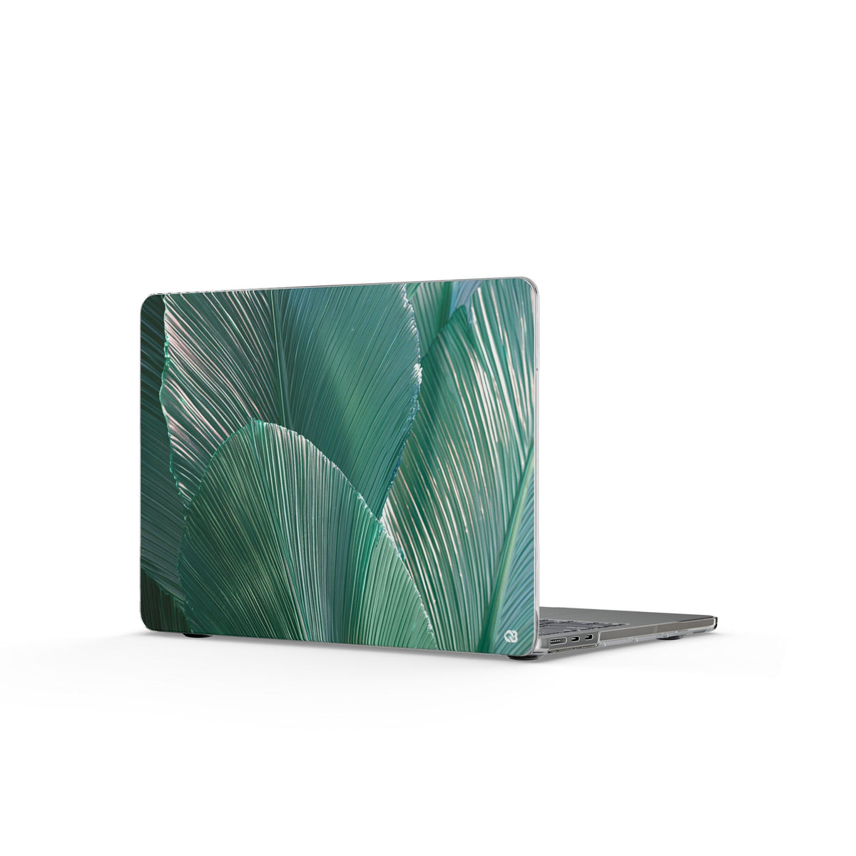 Translucent Fan Palm · Clear Hard Case for MacBook · Teal