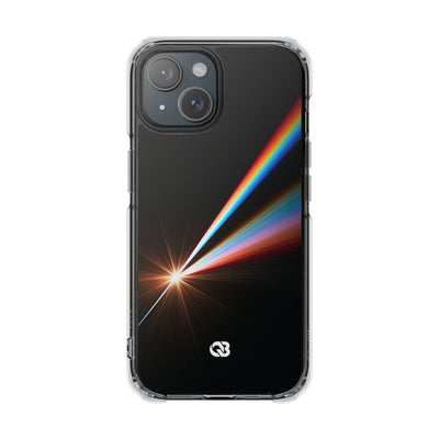 Spectral Refraction · Clear Impact Magnetic Phone Case for iPhone · Black