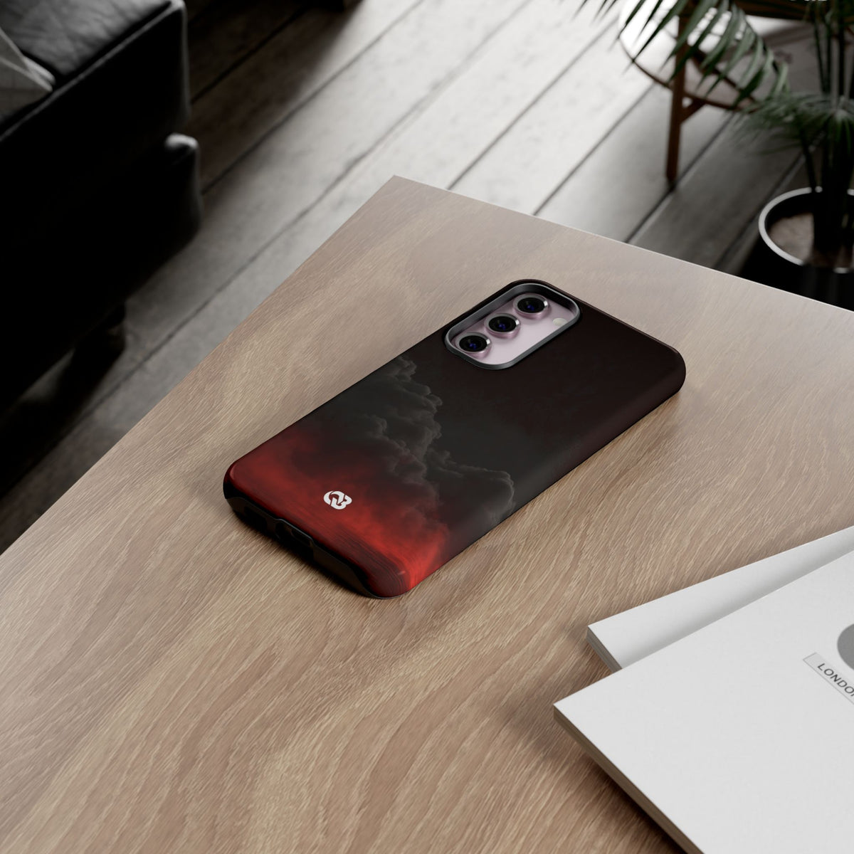 Crimson Fog Void · Tough Phone Case for Samsung · Black