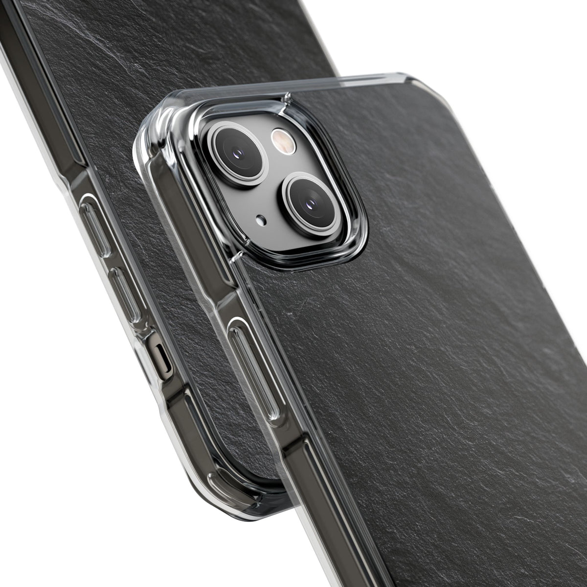 Obsidian Slate · Clear Impact Magnetic Phone Case for iPhone ·  Black