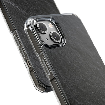 Obsidian Slate · Clear Impact Magnetic Phone Case for iPhone ·  Black