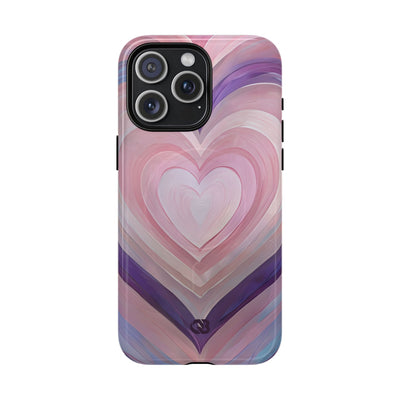 Lavender Pulse Hearts · Tough+ Magsafe