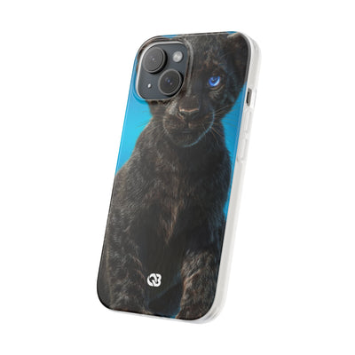 Sapphire Gaze Panther · Soft Phone Case for iPhone