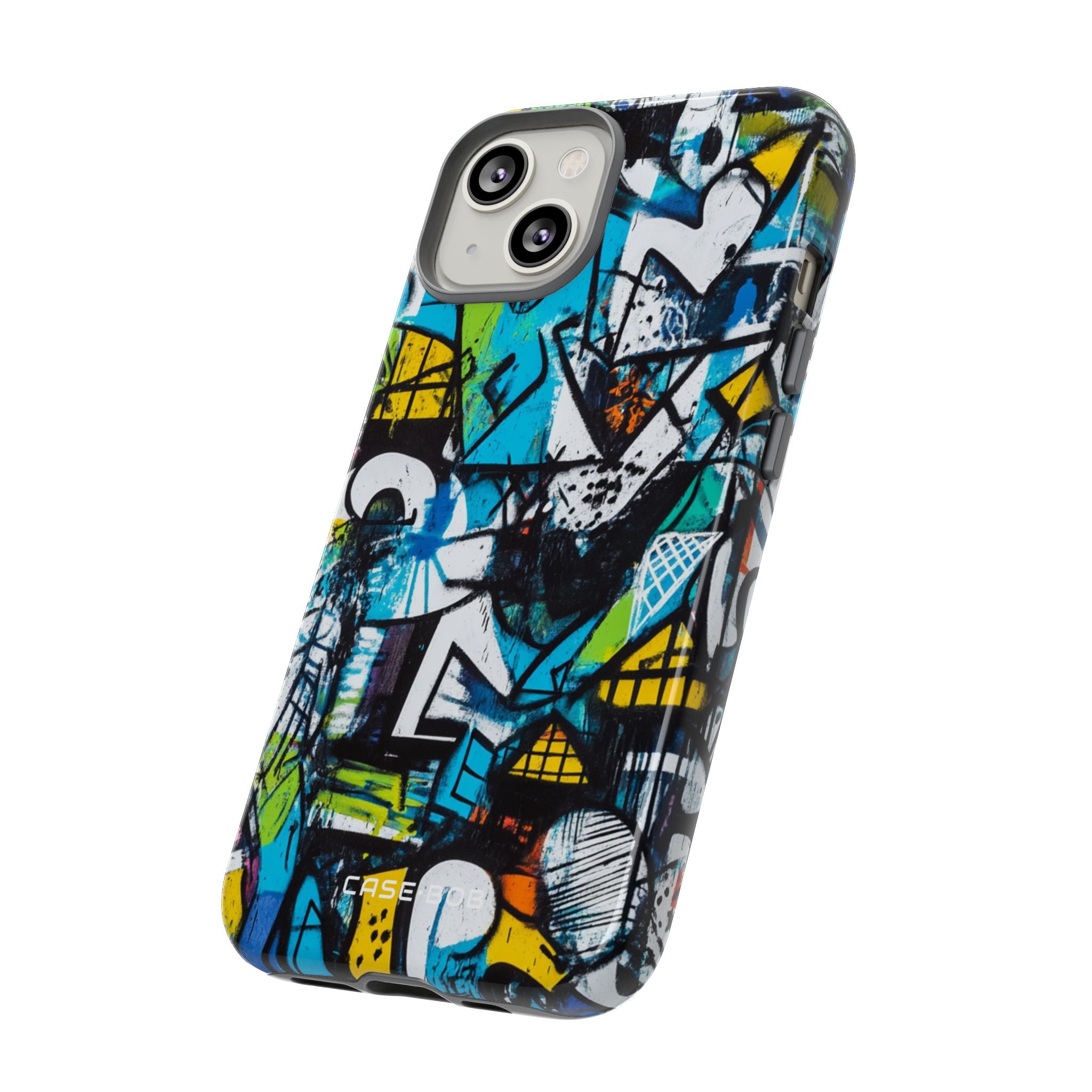 White Ripple Drift iPhone 14 Case - Tough