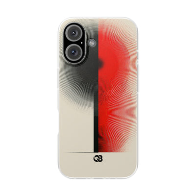Red Lite Phone Case for iPhone - Split Signal Red
