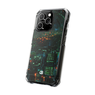 Tactical Avionics HUD · Clear Impact Magnetic Phone Case for iPhone · Green