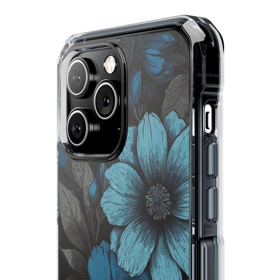 Obsidian Blue Petals · Impact Telefoncover til iPhone · Magsafe