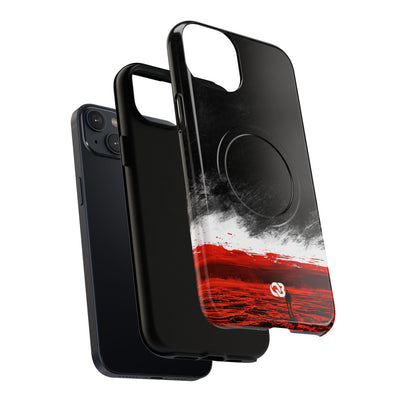 Crimson Void · Tough 2.0 Magnetic Phone Case for iPhone · Black