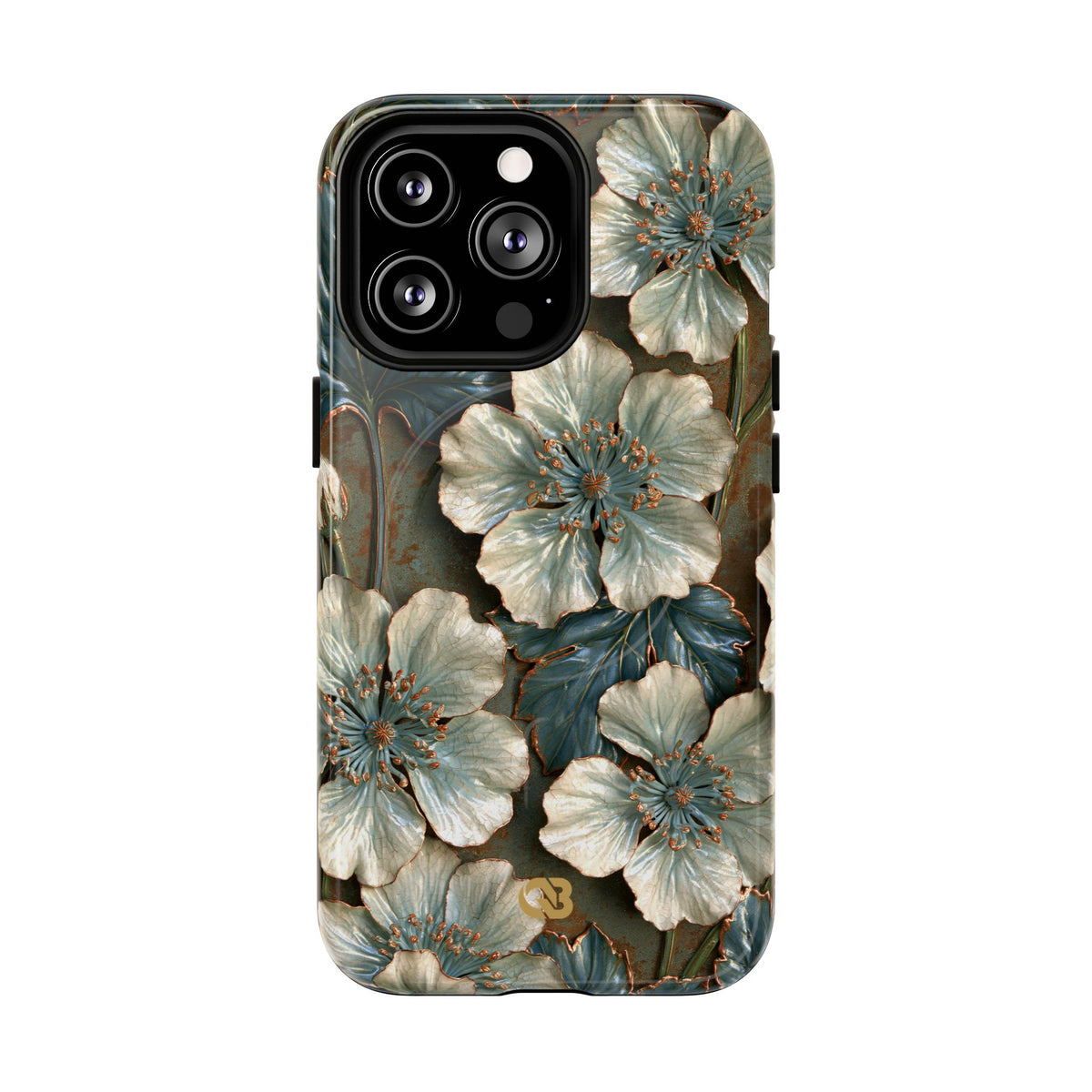 Gilded Blossom Reverie · Tough 2.0 Magnetic Phone Case for iPhone · Teal